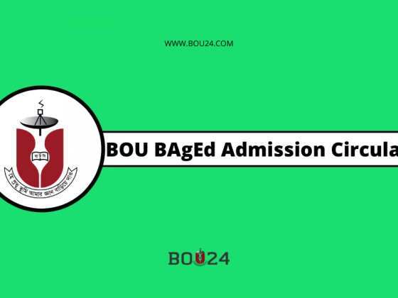 BOU BA/BSS Admission Circular 2022 - Bangladesh Open University